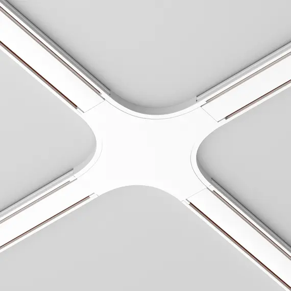 Х конектор за магнитна шина Radity White TRA084CX-11W Maytoni | Osvetlenieto.bg
