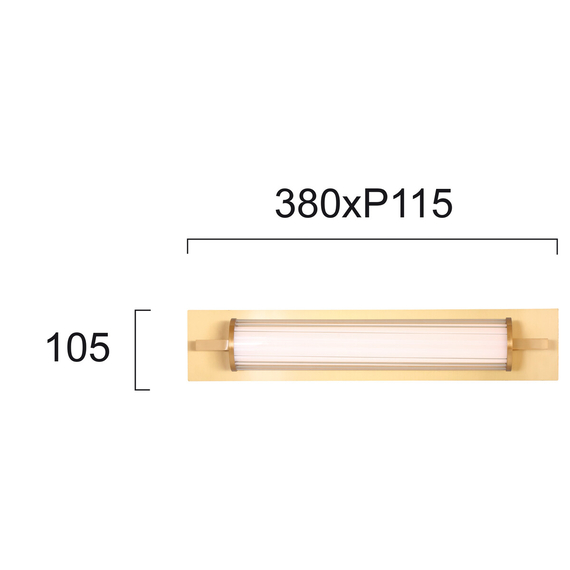 LED Аплик за баня FRIDA 4238700 Viokef 8W 3000K | Osvetlenieto.bg