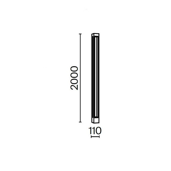 LED Градински стълб Elbe O424FL-L25GF Maytoni 25W 3000K IP65 | Osvetlenieto.bg