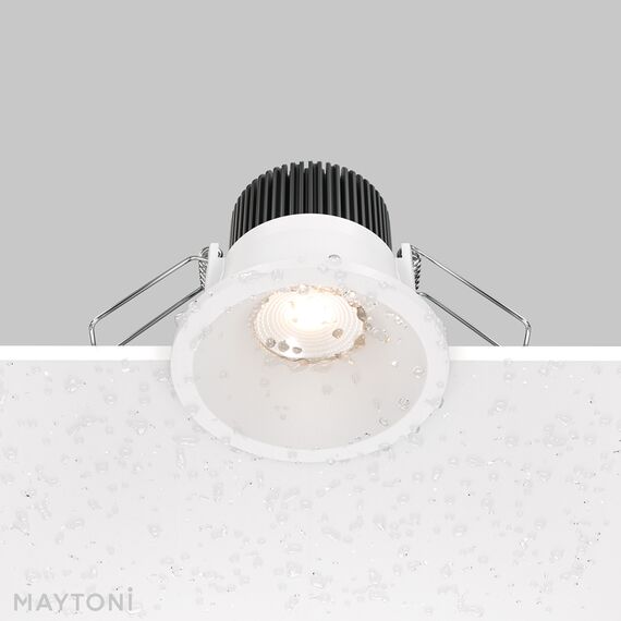 LED Луна за баня за вграждане Zoom DL034-01-06W3K-W Maytoni 6W 3000K IP65 | Osvetlenieto.bg