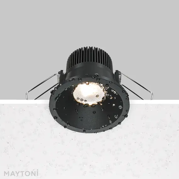 LED Луна за баня за вграждане Zoom DL034-01-06W4K-B Maytoni 6W 4000K IP65 | Osvetlenieto.bg