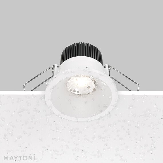 LED Луна за баня за вграждане Zoom DL034-01-06W4K-W Maytoni 6W 4000K IP65 | Osvetlenieto.bg