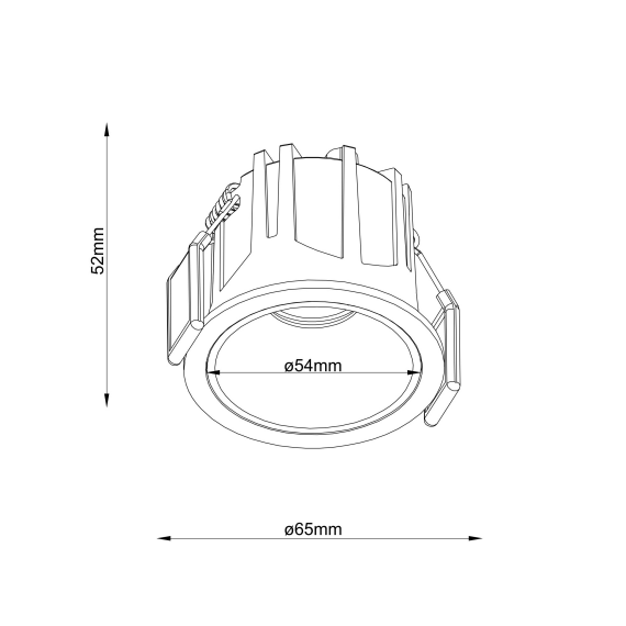 LED Луна за вграждане Alfa LED DL043-01-10W4K-RD-WB Maytoni 10W 4000K | Osvetlenieto.bg