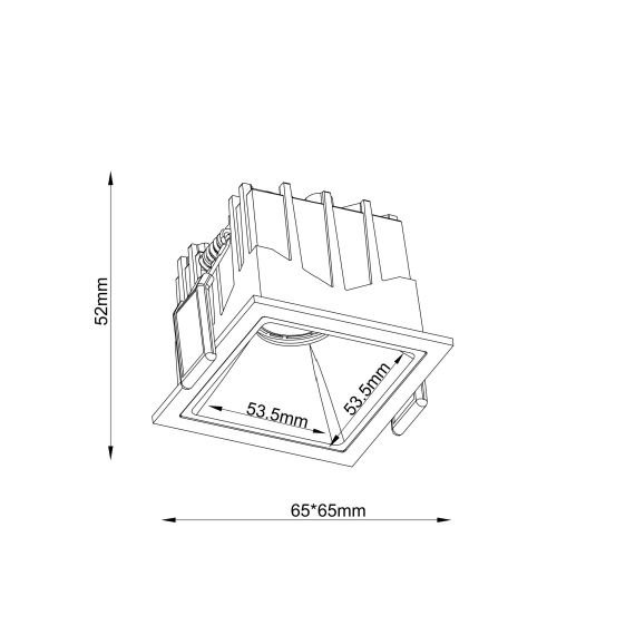 LED Луна за вграждане Alfa LED DL043-01-10W4K-SQ-W Maytoni 10W 4000K | Osvetlenieto.bg
