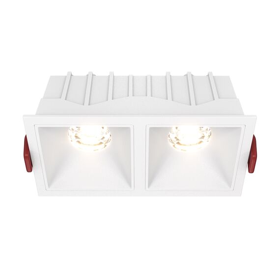 LED Луна за вграждане Alfa LED DL043-02-10W3K-SQ-W Maytoni 2x10W 3000K | Osvetlenieto.bg