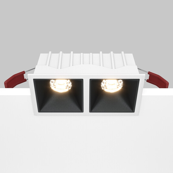 LED Луна за вграждане Alfa LED DL043-02-10W3K-SQ-WB Maytoni 2x10W 3000K | Osvetlenieto.bg