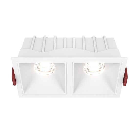 LED Луна за вграждане Alfa LED DL043-02-10W4K-SQ-W Maytoni 2x10W 4000K | Osvetlenieto.bg