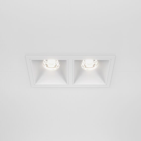 LED Луна за вграждане Alfa LED DL043-02-10W4K-SQ-W Maytoni 2x10W 4000K | Osvetlenieto.bg