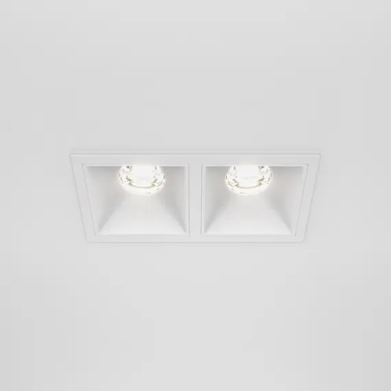 LED Луна за вграждане Alfa LED DL043-02-10W4K-SQ-W Maytoni 2x10W 4000K | Osvetlenieto.bg