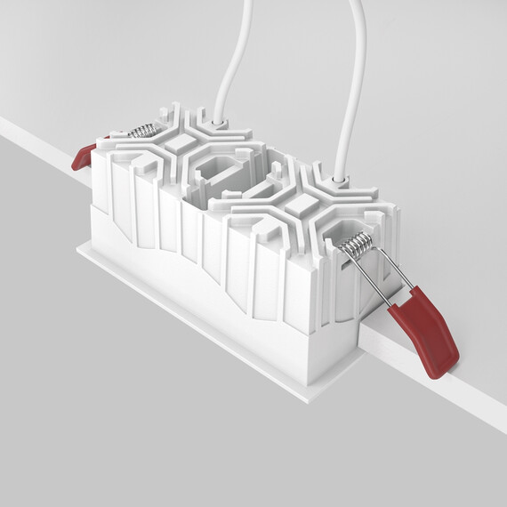 LED Луна за вграждане Alfa LED DL043-02-10W4K-SQ-WB Maytoni 2x10W 4000K | Osvetlenieto.bg