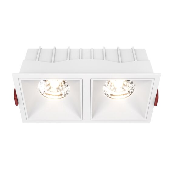 LED Луна за вграждане Alfa LED DL043-02-15W3K-SQ-W Maytoni 2x15W 3000K | Osvetlenieto.bg