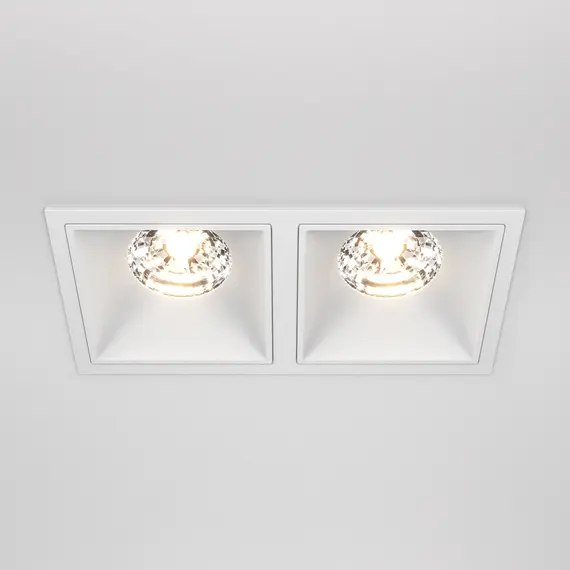 LED Луна за вграждане Alfa LED DL043-02-15W3K-SQ-W Maytoni 2x15W 3000K | Osvetlenieto.bg