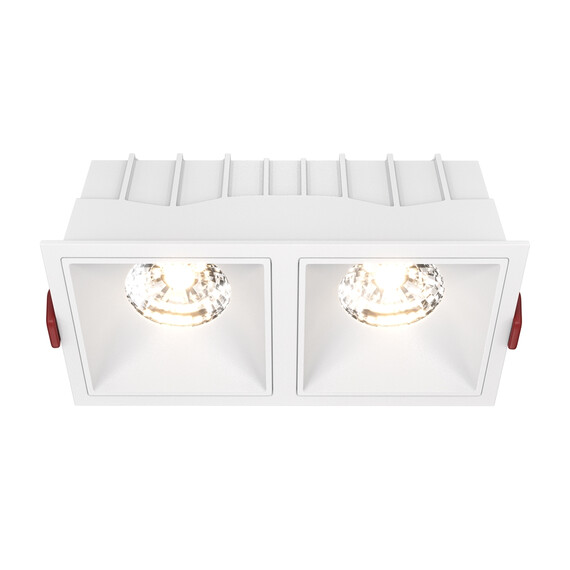 LED Луна за вграждане Alfa LED DL043-02-15W3K-SQ-W Maytoni 2x15W 3000K | Osvetlenieto.bg