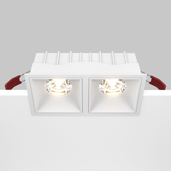 LED Луна за вграждане Alfa LED DL043-02-15W3K-SQ-W Maytoni 2x15W 3000K | Osvetlenieto.bg
