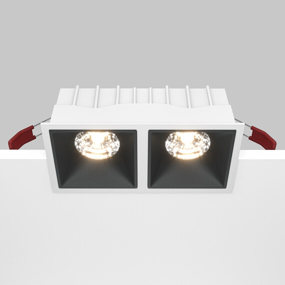 LED Луна за вграждане Alfa LED DL043-02-15W3K-SQ-WB Maytoni 2x15W 3000K | Osvetlenieto.bg
