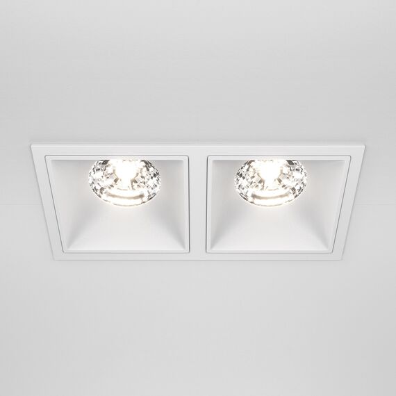 LED Луна за вграждане Alfa LED DL043-02-15W4K-SQ-W Maytoni 2x15W 4000K | Osvetlenieto.bg
