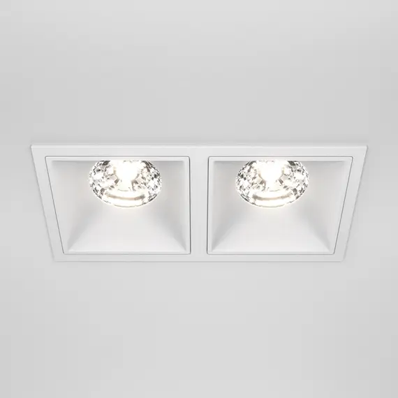 LED Луна за вграждане Alfa LED DL043-02-15W4K-SQ-W Maytoni 2x15W 4000K | Osvetlenieto.bg