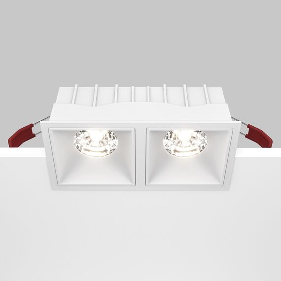 LED Луна за вграждане Alfa LED DL043-02-15W4K-SQ-W Maytoni 2x15W 4000K | Osvetlenieto.bg