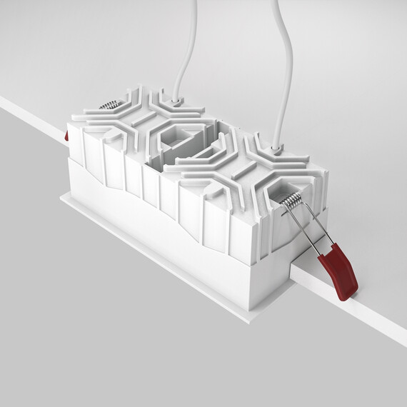 LED Луна за вграждане Alfa LED DL043-02-15W4K-SQ-W Maytoni 2x15W 4000K | Osvetlenieto.bg