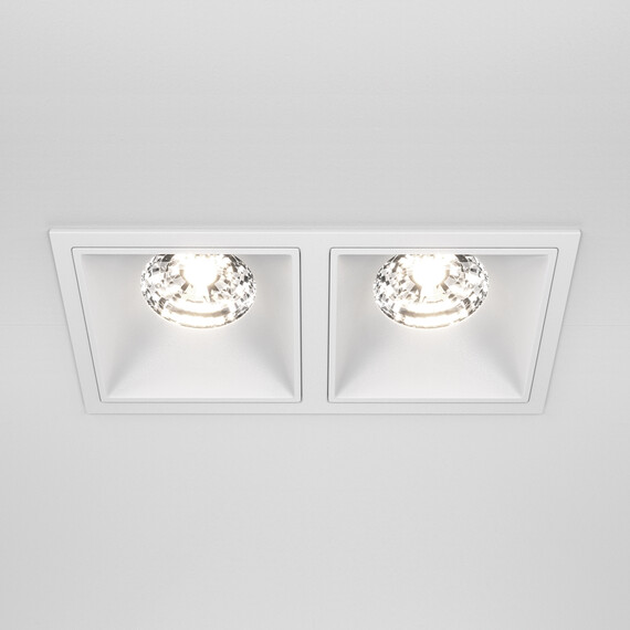 LED Луна за вграждане Alfa LED DL043-02-15W4K-SQ-W Maytoni 2x15W 4000K | Osvetlenieto.bg