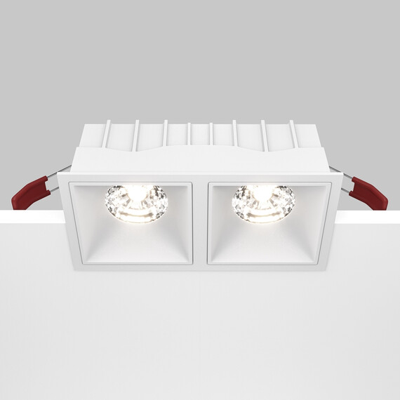 LED Луна за вграждане Alfa LED DL043-02-15W4K-SQ-W Maytoni 2x15W 4000K | Osvetlenieto.bg