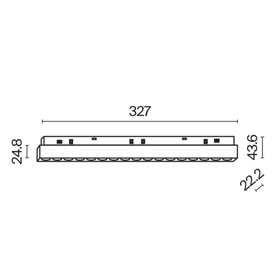LED осветител за магнитна шина Exility-thin Points TR031-2-18W4K-B Maytoni 18W 4000K | Osvetlenieto.bg
