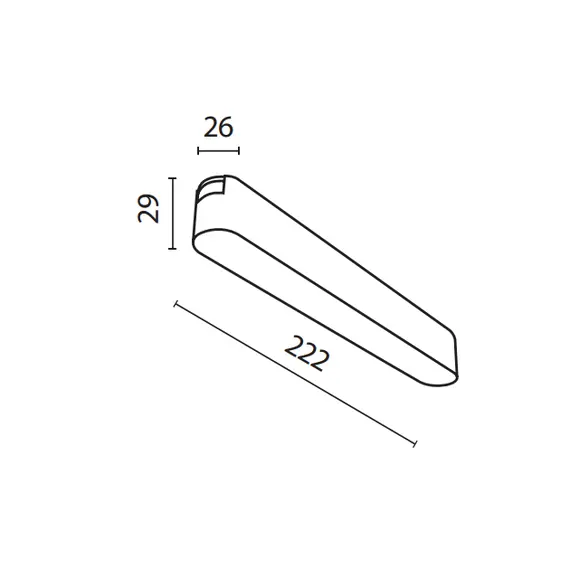 LED осветител за магнитна шина Radity Black TR080-1-12W3K-B Maytoni 12W 3000K | Osvetlenieto.bg