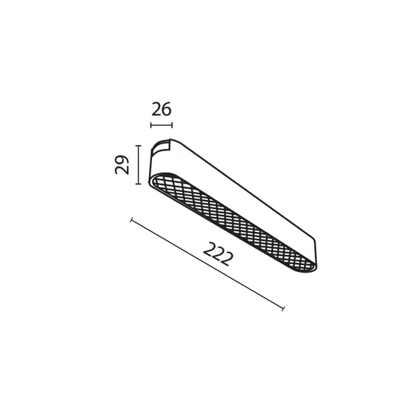 LED осветител за магнитна шина Radity Grid Black TR084-1-12W3K-B Maytoni 12W 3000K | Osvetlenieto.bg