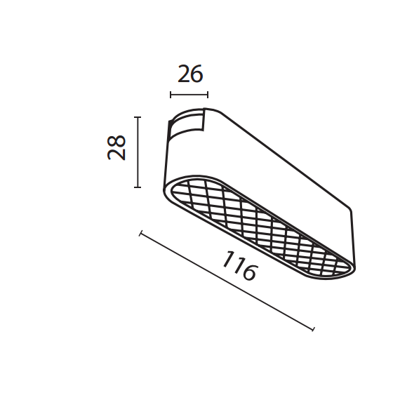 LED осветител за магнитна шина Radity Grid Black TR084-1-6W3K-B Maytoni 6W 3000K | Osvetlenieto.bg