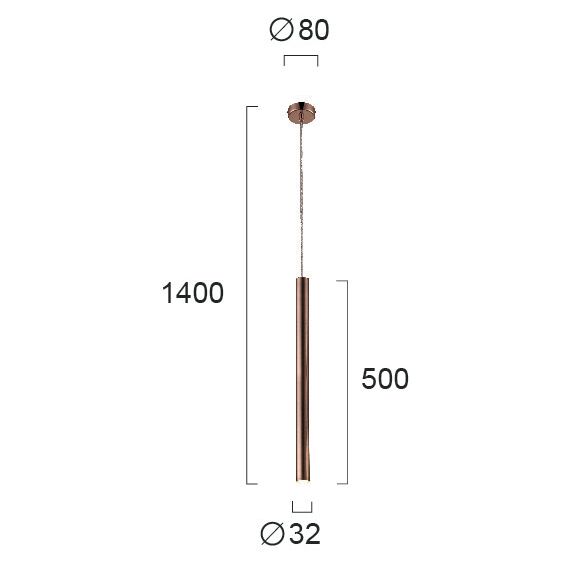 LED Пендел ELLIOT 4201702 Viokef 6W 3000K | Osvetlenieto.bg