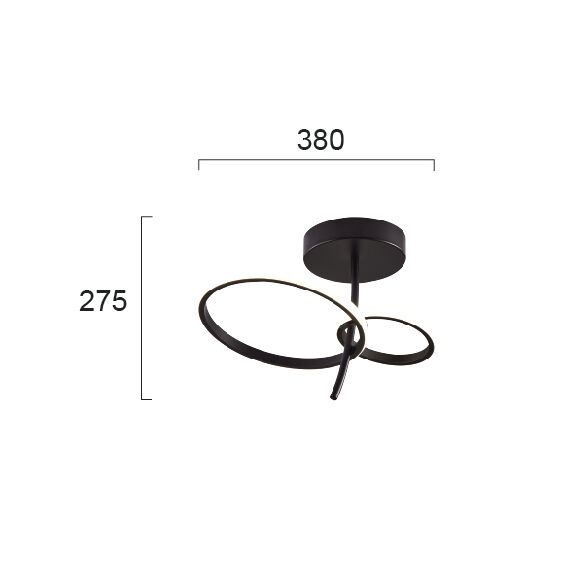 LED Плафон DOUBLE 4275900 Viokef 25W 3000K | Osvetlenieto.bg LED Плафон DOUBLE 4275900 Viokef 25W 3000K | Osvetlenieto.bg