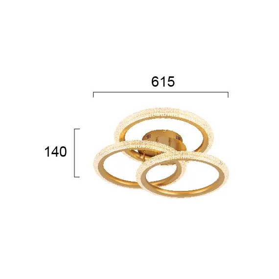 LED Плафон KATIA 4271900 Viokef 41W 3000K | Osvetlenieto.bg