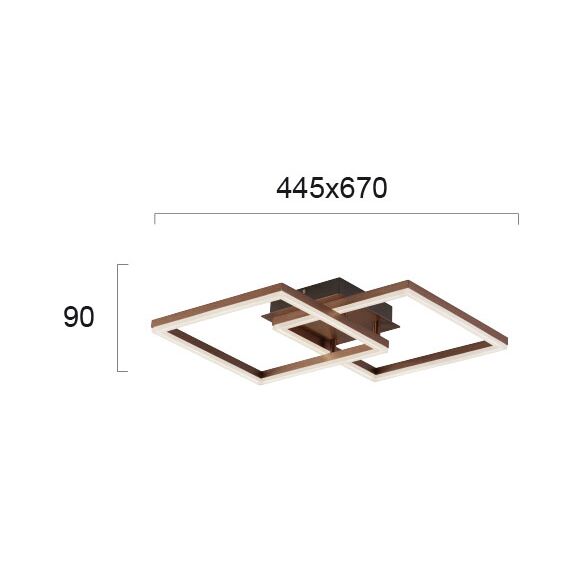 LED Плафон LINUS 4173700 Viokef 42W 3000K | Osvetlenieto.bg