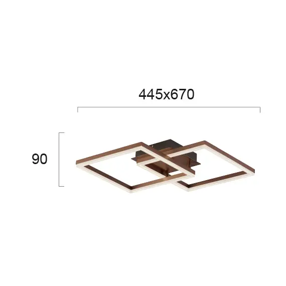 LED Плафон LINUS 4173700 Viokef 42W 3000K | Osvetlenieto.bg