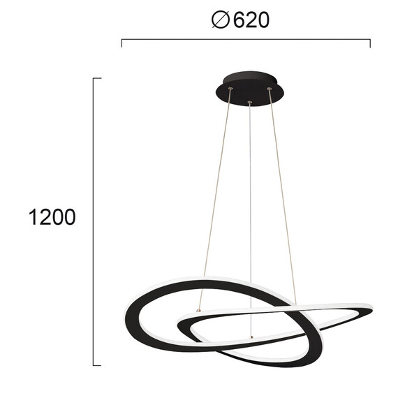 LED Полилей CHARLIE 4235800 Viokef 50W 3000K | Osvetlenieto.bg