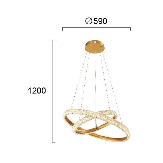LED Полилей KATIA 4272000 Viokef 40W 3000K | Osvetlenieto.bg