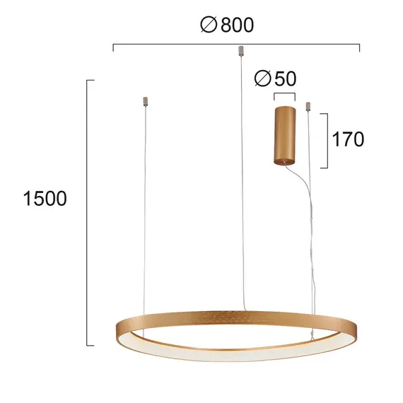 LED Полилей LOOP 4222900 Viokef 60W 3000K | Osvetlenieto.bg