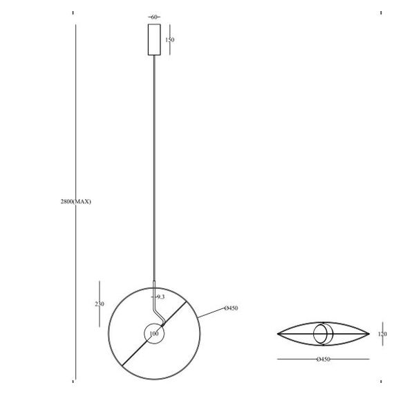 LED Полилей Reflex MOD154PL-L6W3K Maytoni 14W 3000K | Osvetlenieto.bg