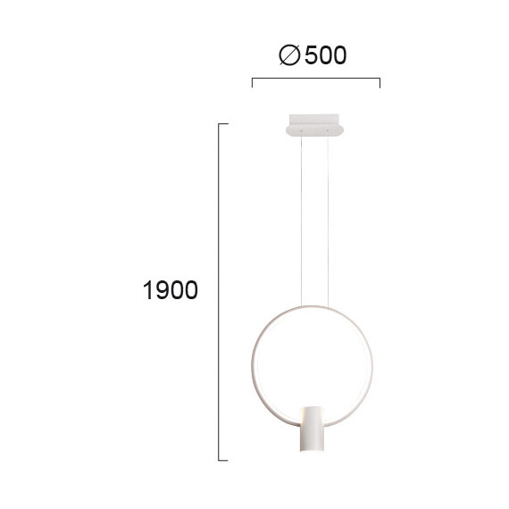 LED Полилей SINDY 4205900 Viokef 22W+6W 3000K | Osvetlenieto.bg