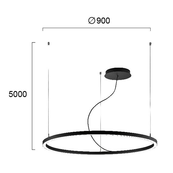 LED Полилей VERDI 4224100 Viokef 46W 3000K | Osvetlenieto.bg