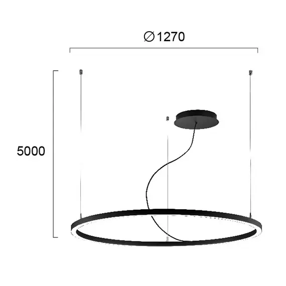 LED Полилей VERDI 4224200 Viokef 62W 3000K | Osvetlenieto.bg