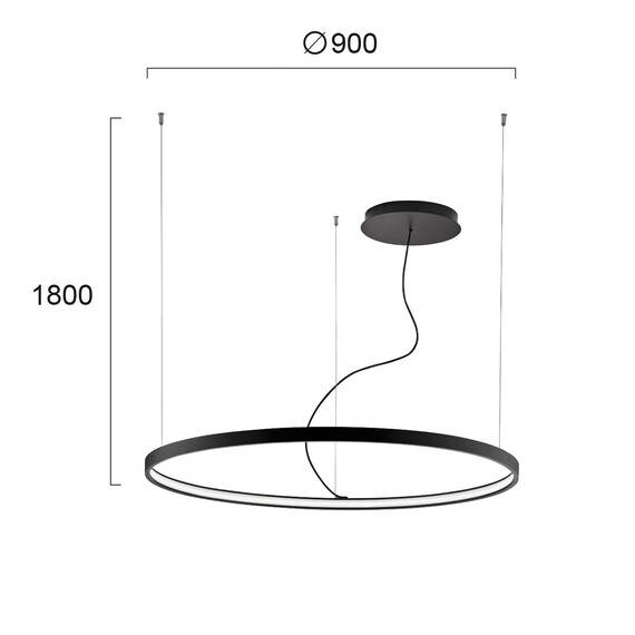 LED Полилей VERDI 4224301 Viokef 56W 4000K | Osvetlenieto.bg