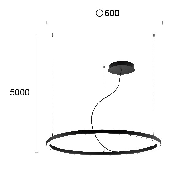 LED Полилей VERDI 4244800 Viokef 32W 3000K | Osvetlenieto.bg