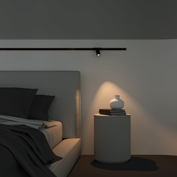 LED Прожектор за магнитна шина Radity Focus LED TR103-1-12W3K-M-B Maytoni 12W 3000K | Osvetlenieto.bg