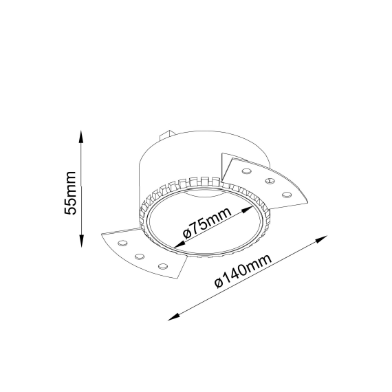 Луна за вграждане Share DL051-01-GU10-RD-W Maytoni 1xGU10 | Osvetlenieto.bg