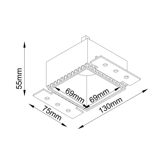 Луна за вграждане Share DL051-01-GU10-SQ-WMG Maytoni 1xGU10 | Osvetlenieto.bg