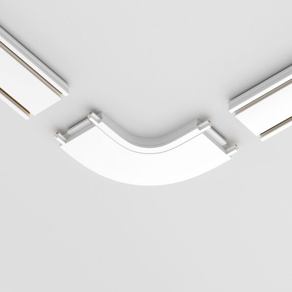 Овален конектор за магнитна шина Radity White TRA084CR-11W Maytoni | Osvetlenieto.bg