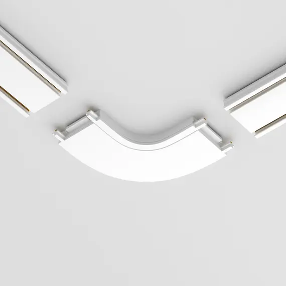 Овален конектор за магнитна шина Radity White TRA084CR-11W Maytoni | Osvetlenieto.bg