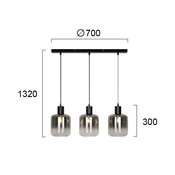 Полилей ADAM 4278300 Viokef 3xE27 | Osvetlenieto.bg