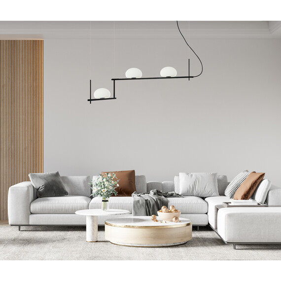 Полилей Kernio PND-357783-BK+W Italux 3xG9 | Osvetlenieto.bg